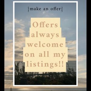 ✨offers always welcome✨